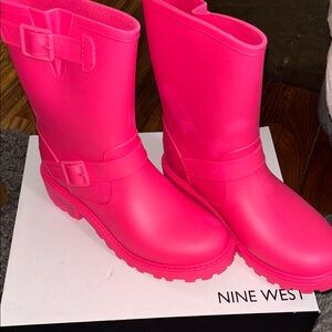 Nine West Fuchsia Waterproof Boots